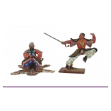 Two Russian Studio Chinese Warrior Figures