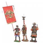 Russian Studio Roman Legionary With Scutum & Roman Vexillarius