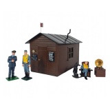 Frontline Figures Disposal Hut w/Gramophone & RAF Soldiers