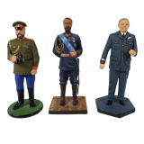 Three Russian Made WW1 Era & WWII Military Leader Figures