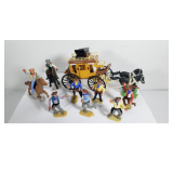 Vintage Timpo Wild West Stage Coach Robbery Figures