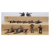 Assortment of Very Old World War Era Military Figures, Barclay?