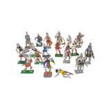 Large Assortment Of Medieval Figures Tradition, Britain...
