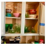 Vintage glass and pottery