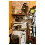 Kitchen, large antique fan