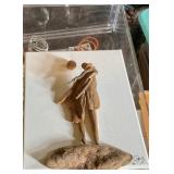 Sculpture on canvas, driftwood