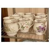 Flower of month mugs