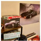 Model car and poster
