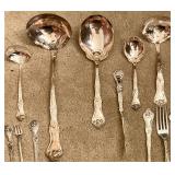 Silver plated serving utensils 