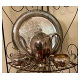 Vintage silver plate tea set