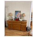 Mid century  "Biedermeier"  buffet, also have table chairs and hutch, chairs need love