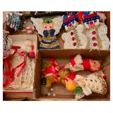 Vintage hand crafted ornaments