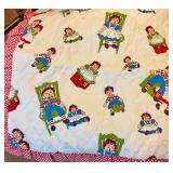 Raggedy Anne and and baby blanket