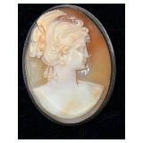 Sterling Cameo Brooch