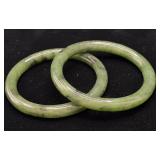 Dark Green Nephrite Jade Bangles