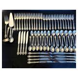 Rogers Sterling By International Silver, Old Charleston Pattern. Service For 12