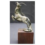 Carl Tasha Limited Edition Unicorn Brass Sculpture - Signed