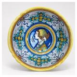 Colorful Ceramic Portrait Plate