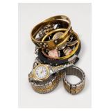 Assorted Gold-Tone and Silver-Tone Jewelry