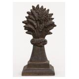 Cast Metal Sheaf of Wheat Doorstop