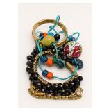 Assorted Beaded and Metal Bracelets
