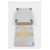 Stack of Blue and White Ceramic Tiles