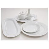 White Ceramic Dinnerware Assortment