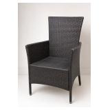 Black Woven Armchair