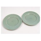 Pair of Light Green Plates