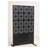 Black Metal Decorative Room Divider Panel
