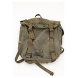 Olive Green Canvas Backpack