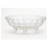 Clear Glass Footed Bowl