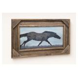 Framed Running Horse Print