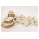 Floral Decorated Dinnerware Set