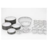 Clear Glass Serving and Drinkware Group