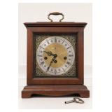 Wooden Mantel Clock with Key
