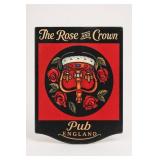The Rose and Crown Pub England Sign