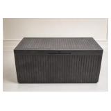 Black Woven-Style Storage Trunk