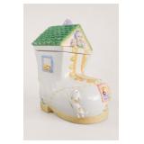Ceramic Boot Shaped Cookie Jar