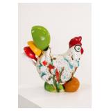 Colorful Ceramic Rooster Figurine