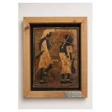 Framed African Style Figural Art Print