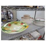 Assorted Ceramic Plates and Serving Platter