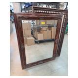 Ornate Wood Framed Wall Mirror