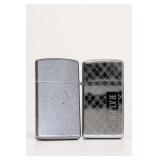 Two Silver-Tone Metal Lighters