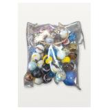 Bag of Assorted Glass Marbles