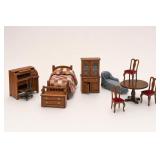 Assorted Dollhouse Furniture Group