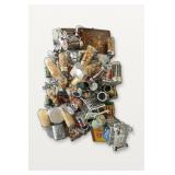 Assorted Miniature Shopping Cart and Grocery Items