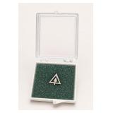 Silver-Tone Triangle Pin in Display Box