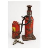 Red Metal Hydraulic Bottle Jack