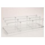 Clear Acrylic Organizer Tray with Dividers